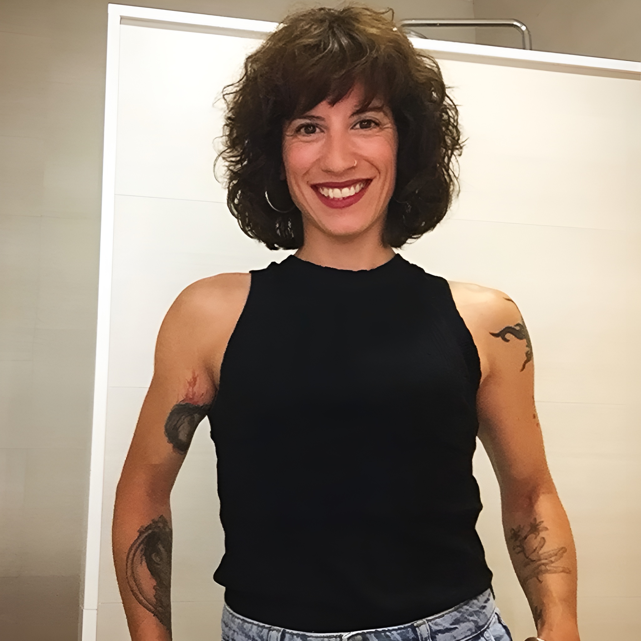 Loreto Parrilla, smiling and ready for a personal training session